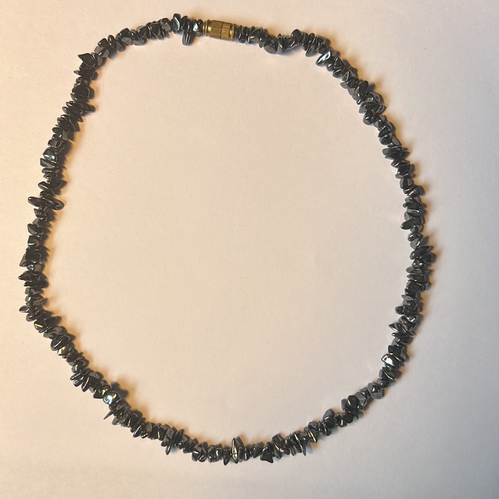 Black stone necklace